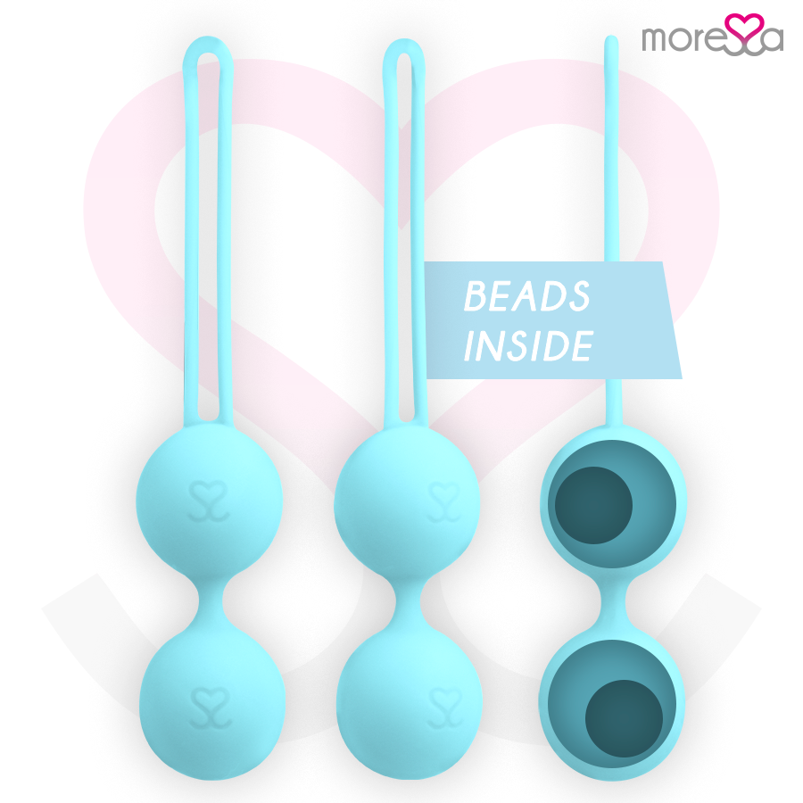 Boules de geisha en silicone turquoise — MORESSA