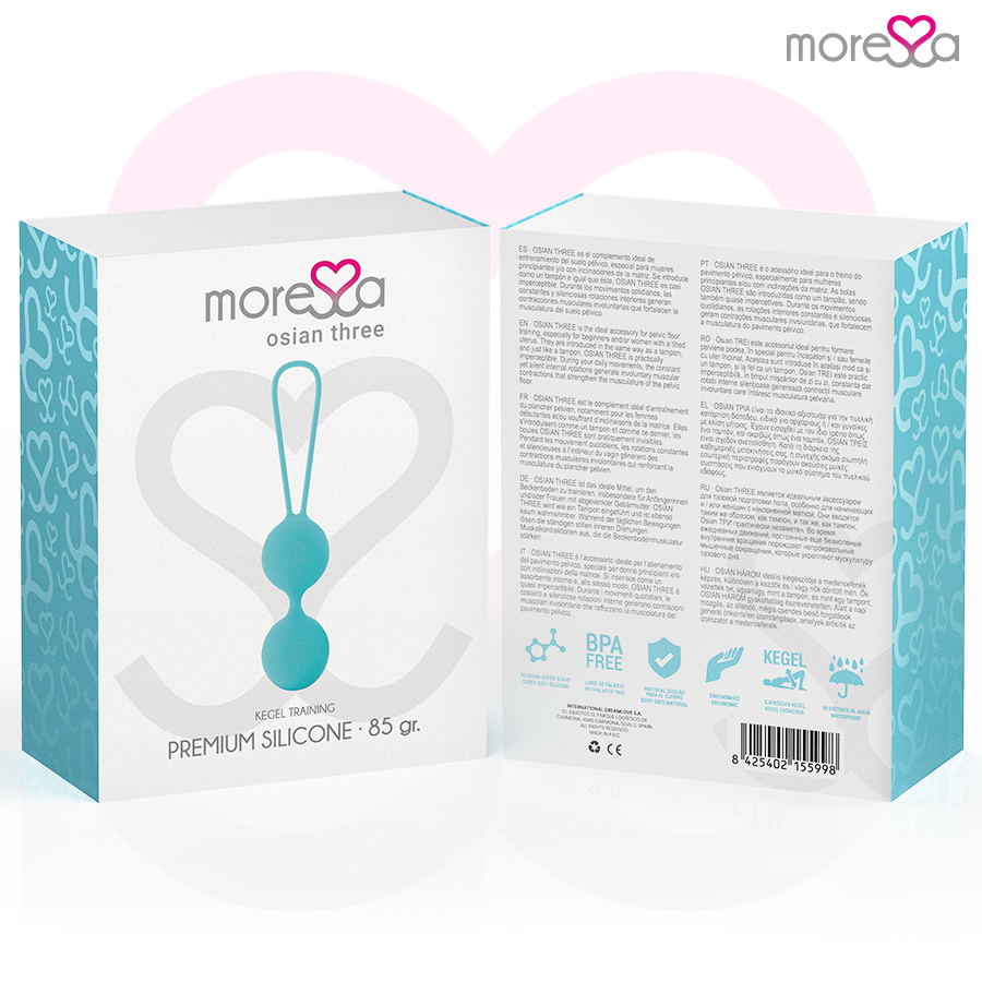 Boules de geisha en silicone turquoise — MORESSA
