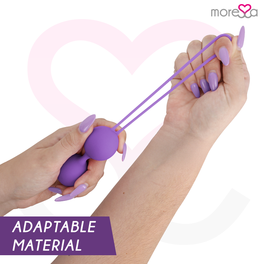 Set de boules de geisha premium silicone lilas — MORESSA