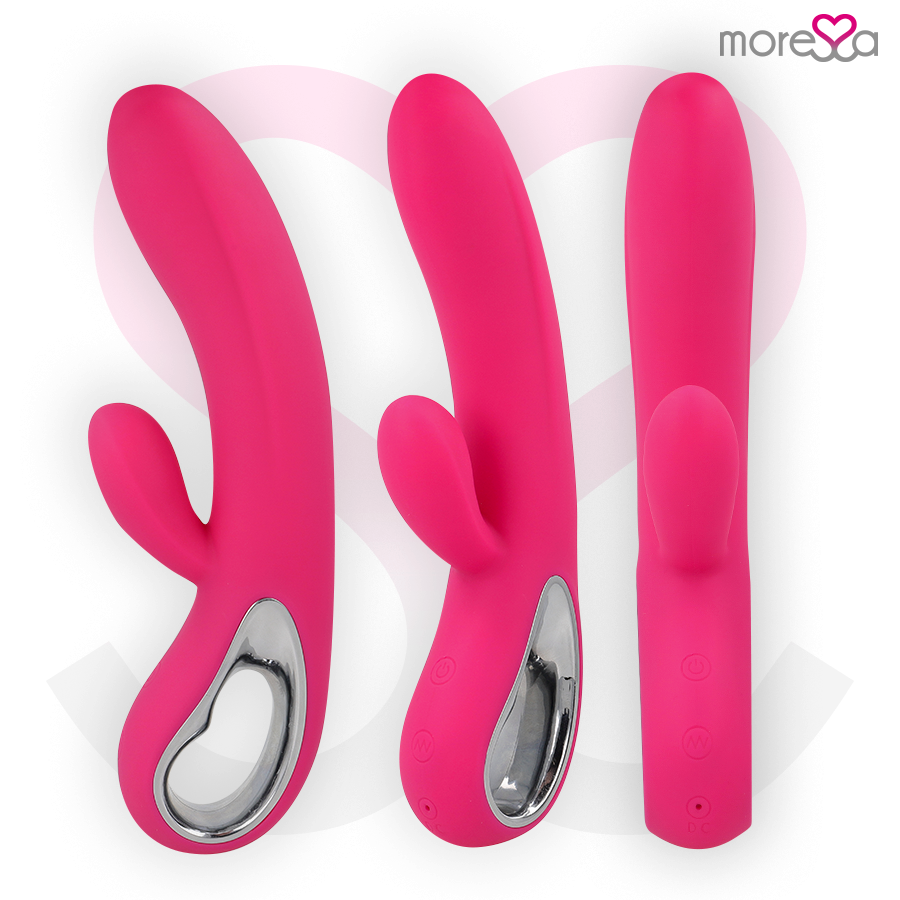 Lapin vibrant rechargeable double stimulation — MORESSA