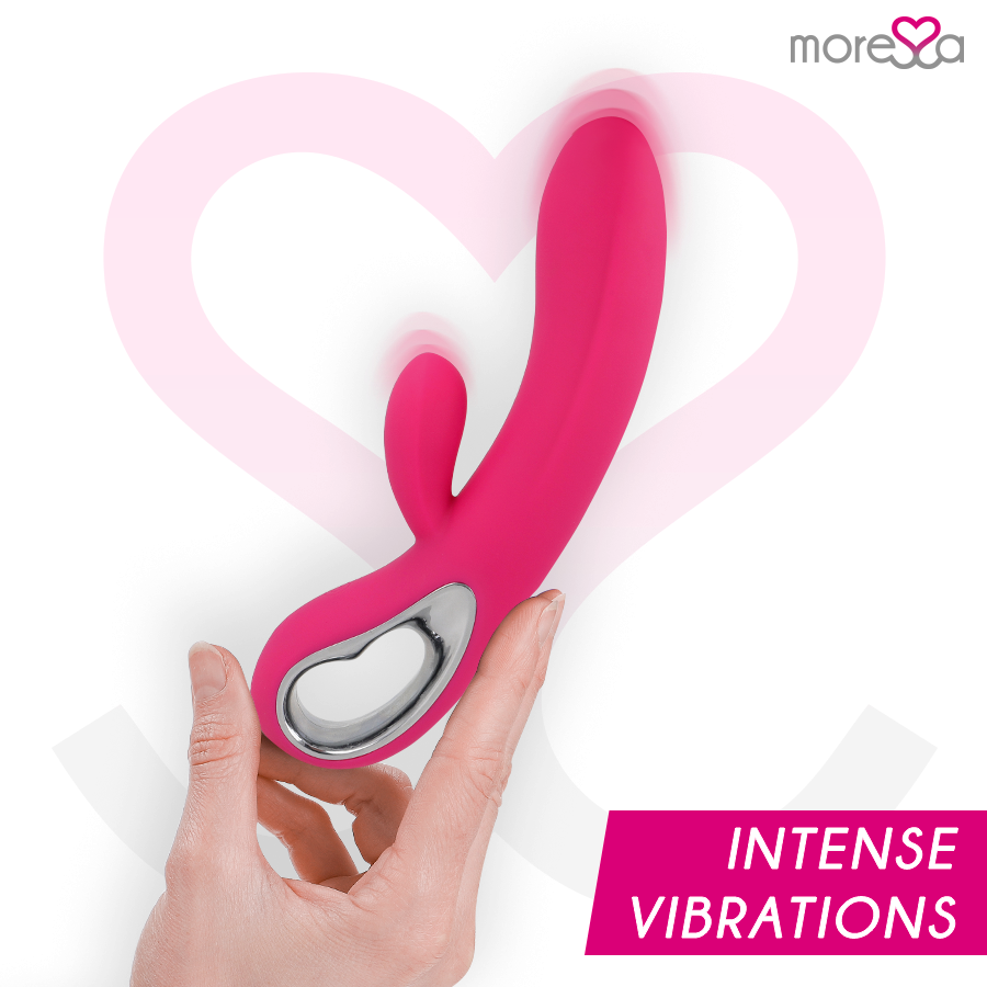 Lapin vibrant rechargeable double stimulation — MORESSA