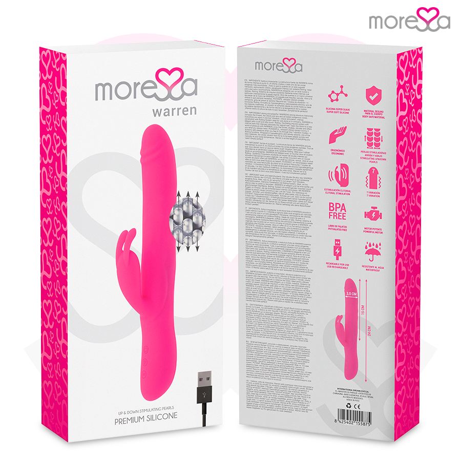Vibromasseur lapin roulant à double stimulation — MORESSA