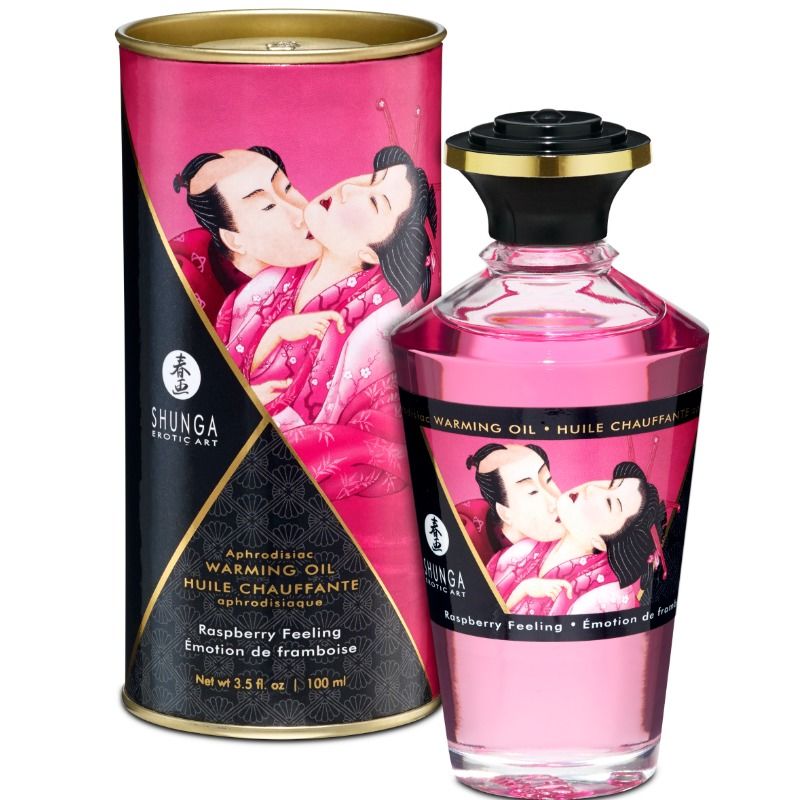 Huile de massage chauffante à la framboise — SHUNGA OILS