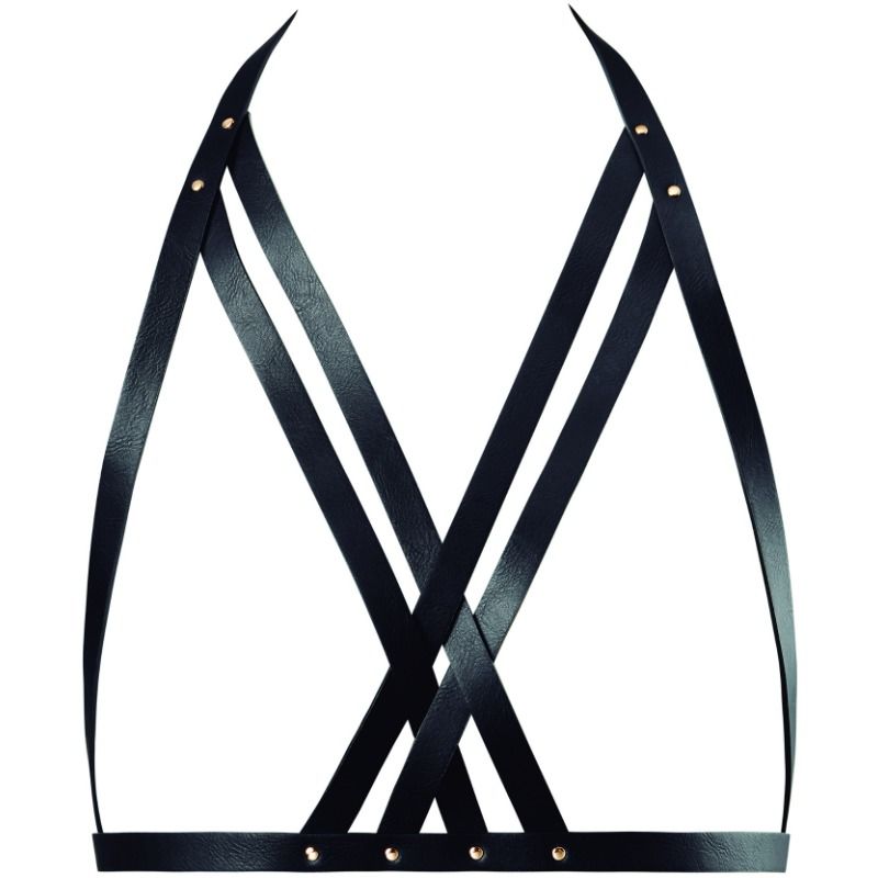 Soutien-gorge licol harnais noir — BIJOUX MAZE