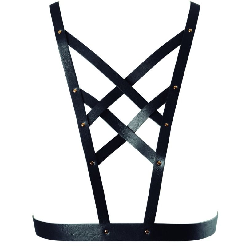 Harnais corset réglable avec collier — BIJOUX MAZE