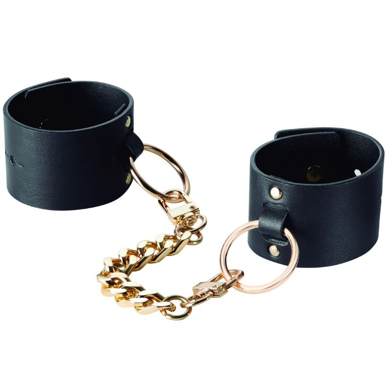 Manchettes larges noires réversibles — BIJOUX MAZE