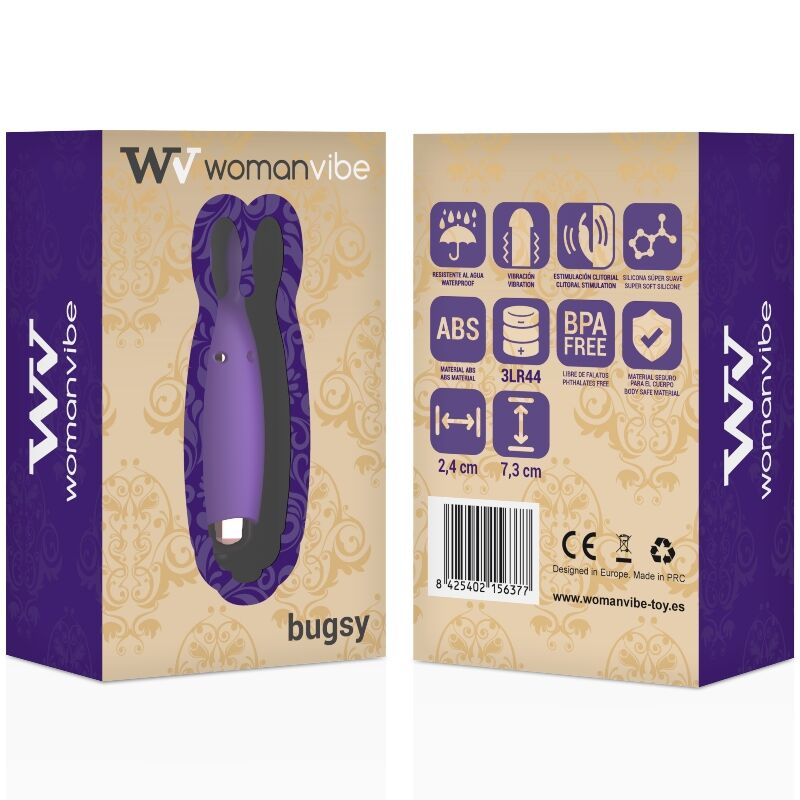 Stimulateur lapin vibrant en silicone — WOMANVIBE