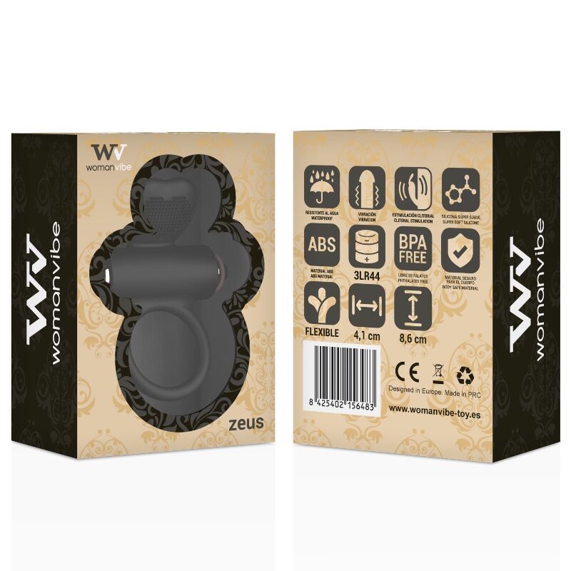 Anneau vibrant en silicone Zeus — WOMANVIBE