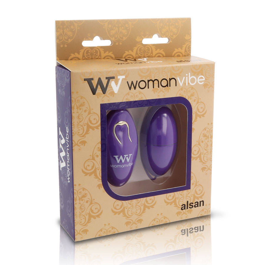 Oeuf vibrant télécommandé en silicone violet — WOMANVIBE