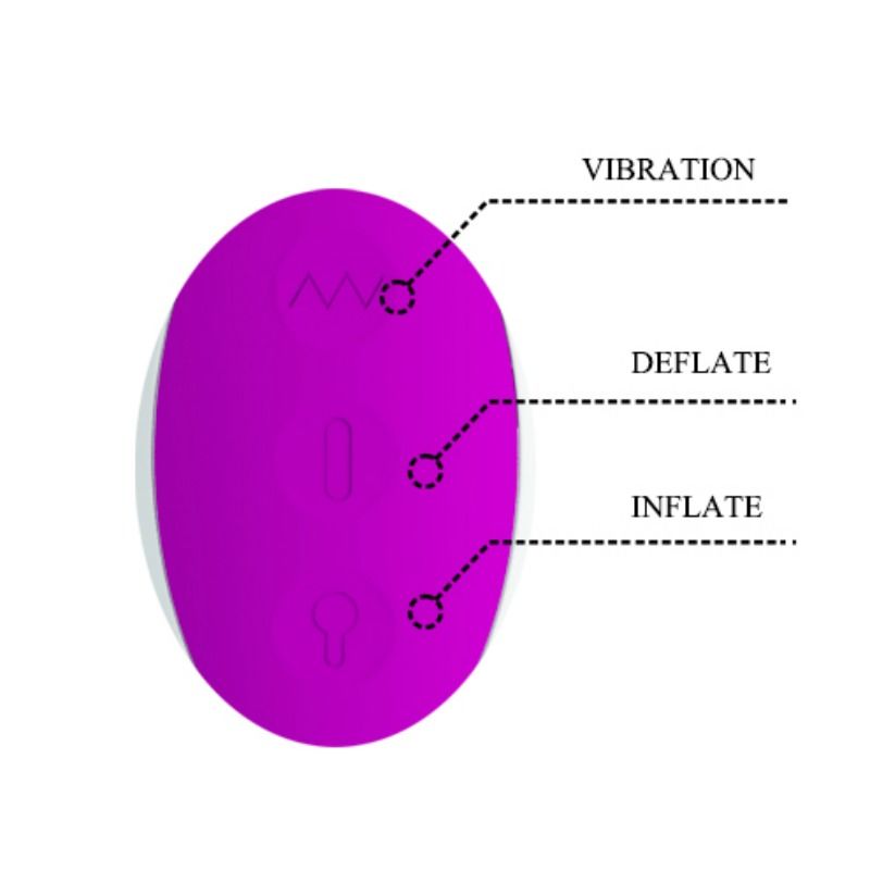 Vibromasseur gonflable rechargeable Dempsey — PRETTY LOVE SMART