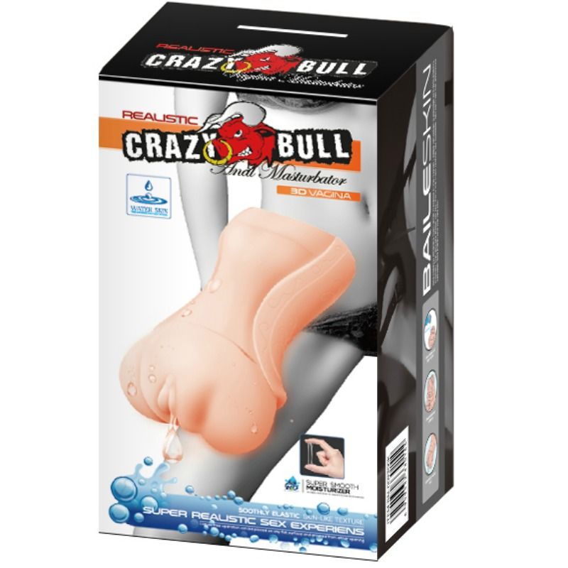 Masturbateur autolubrifiant peau d'eau — CRAZY BULL
