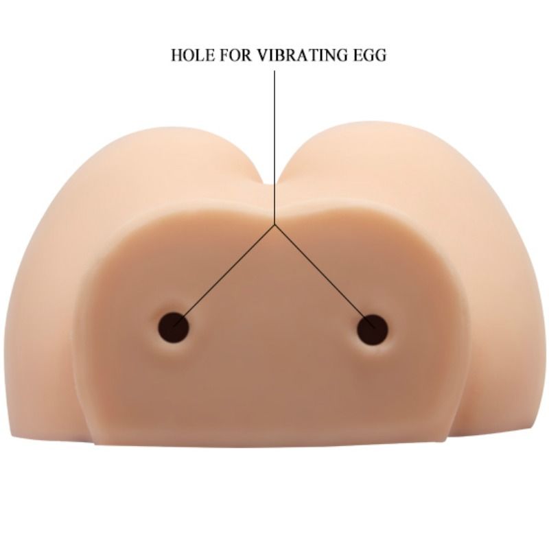 Buste réaliste double orifice avec vibration intégrée — CRAZY BULL