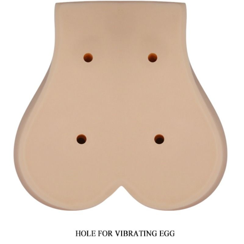 Buste réaliste double orifice avec vibrations intégrées — CRAZY BULL
