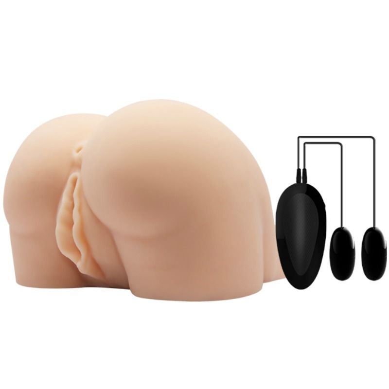 Buste réaliste vagin et anus avec vibration réglable — CRAZY BULL