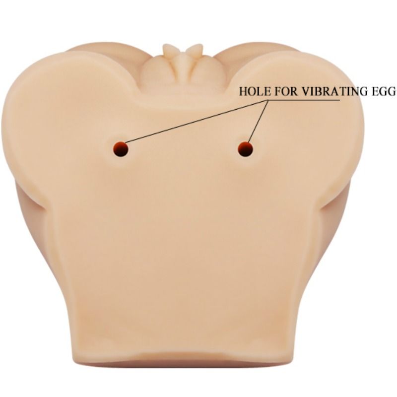 Buste réaliste vagin et anus avec vibration réglable — CRAZY BULL
