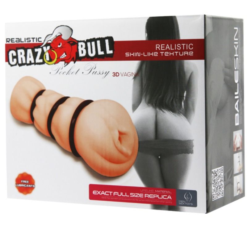 Masturbateur vagin réaliste avec anneaux de resserrement — CRAZY BULL