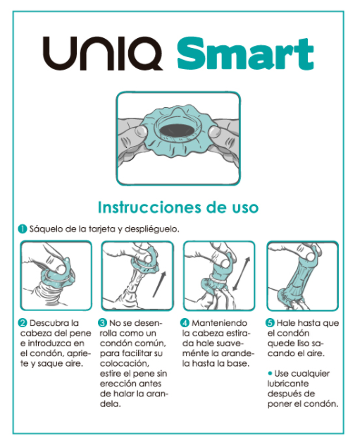 Préservatif pré-érection sans latex — UNIQ