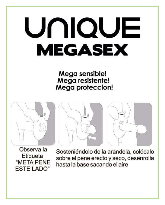 Préservatifs MEGASEX sans latex et sensibles — UNIQ