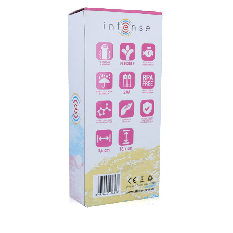 Vibromasseur lapin Leo en silicone rose — INTENSE HIGH TECH