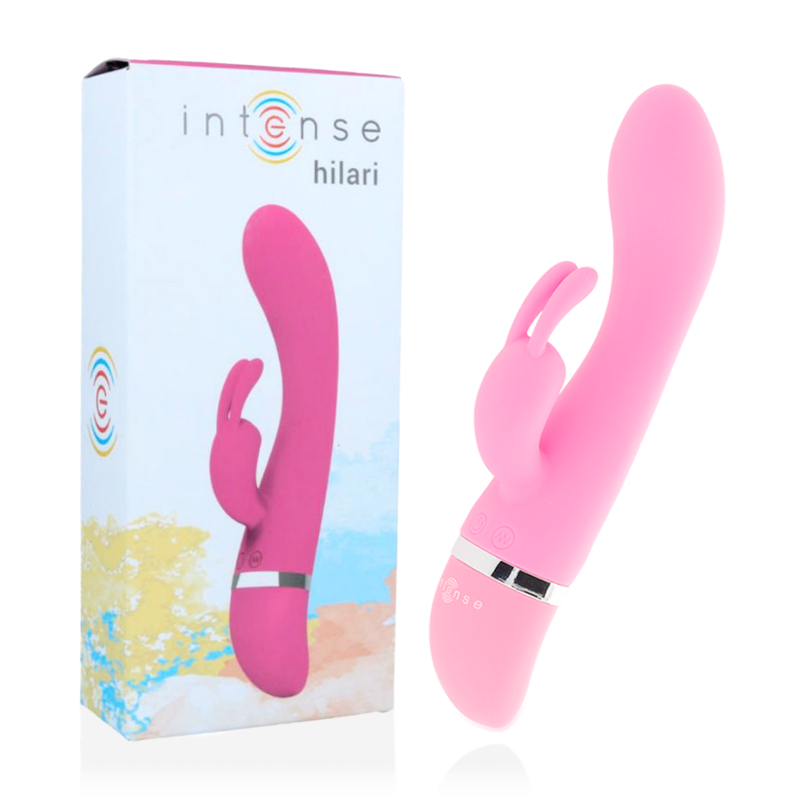 Vibromasseur luxueux en silicone rose Hilari — INTENSE HIGH TECH