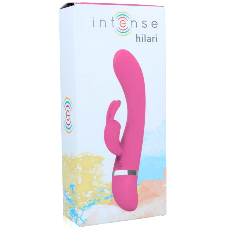 Vibromasseur luxueux en silicone rose Hilari — INTENSE HIGH TECH