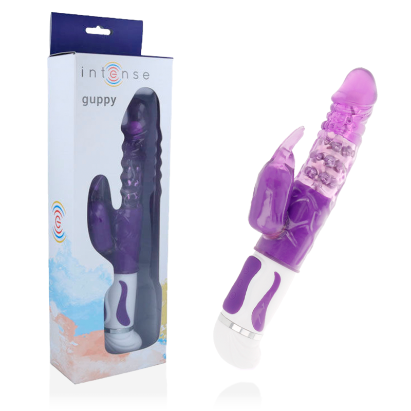 Vibrateur rotatif stimulateur clitoridien Guppy Lilas — INTENSE HIGH TECH