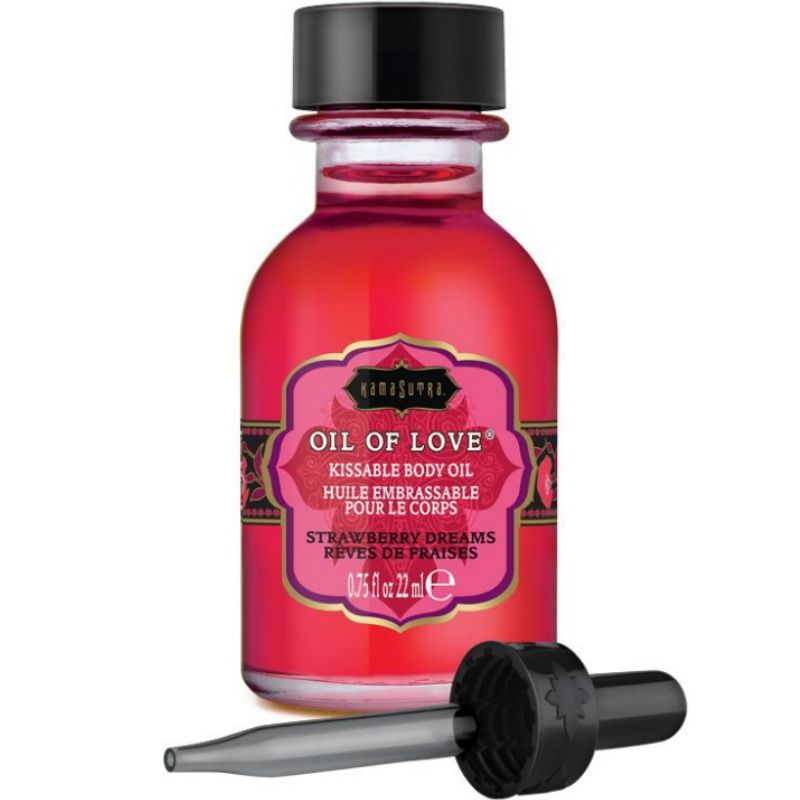 Huile comestible pour préliminaires saveur Fraise & Prune — KAMASUTRA COSMETICS