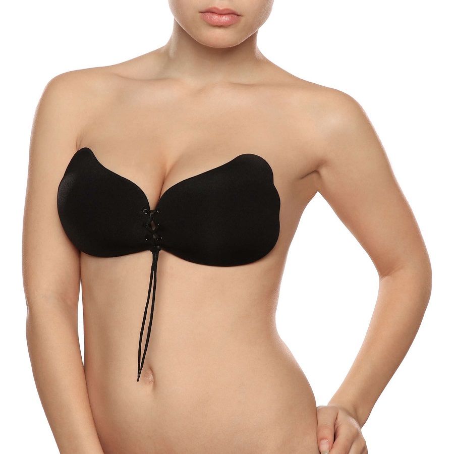 Soutien-gorge push-up dentelle noir, bonnet C — BYE BRA - BRAS