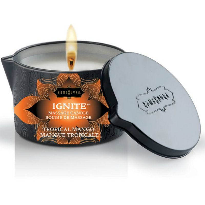 Bougie de massage parfumée à l'huile de mangue tropicale — KAMASUTRA COSMETICS