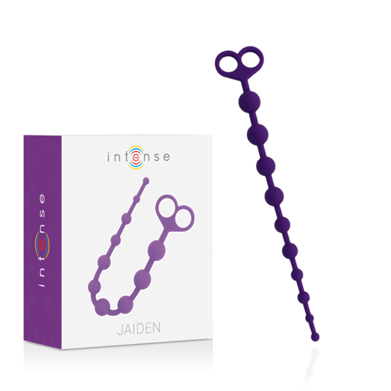 Billes anal progressives Jaiden en silicone lilas — Intense Anal Toys