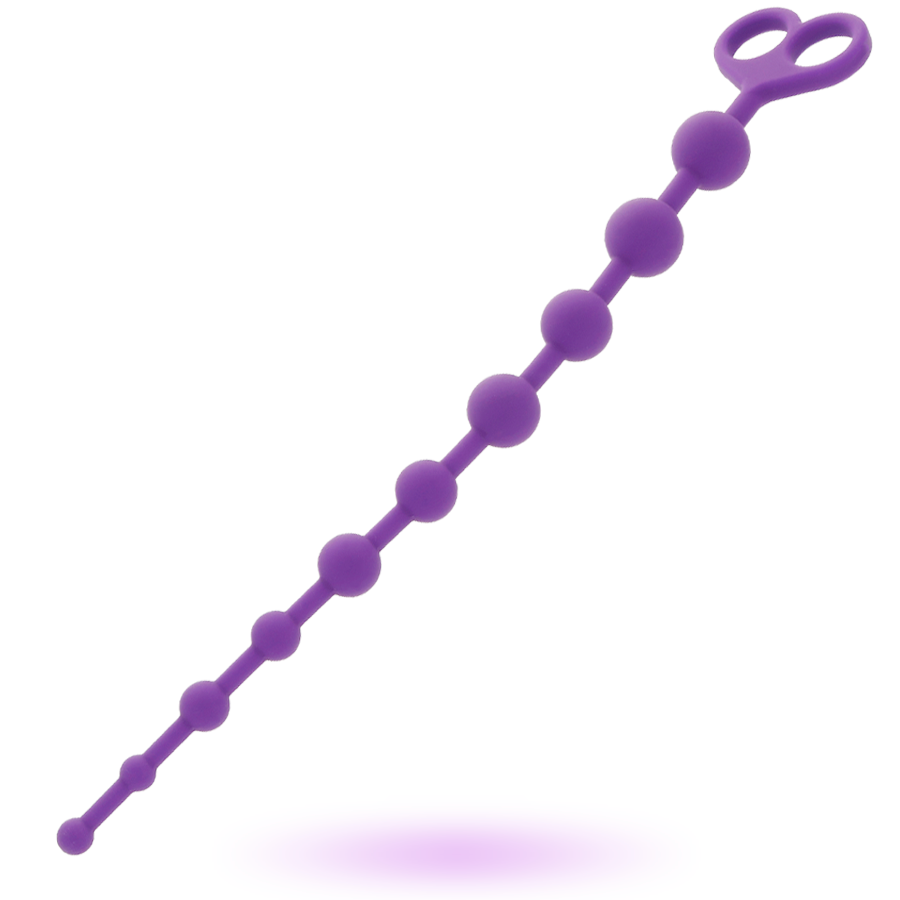 Billes anal progressives Jaiden en silicone lilas — Intense Anal Toys
