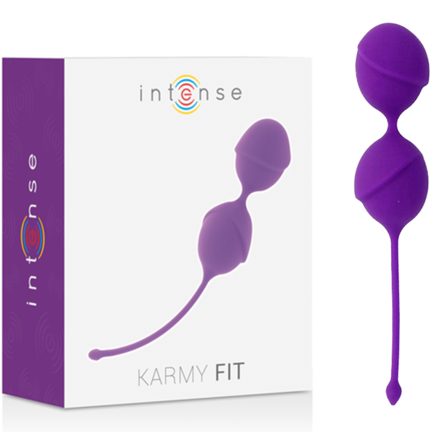 Boules de Geisha rééducatrices en silicone lilas — INTENSE HEALTH KEGEL