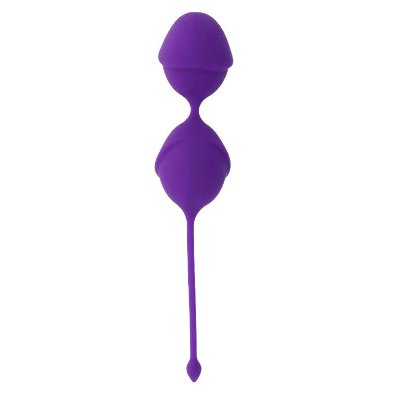 Boules de Geisha rééducatrices en silicone lilas — INTENSE HEALTH KEGEL
