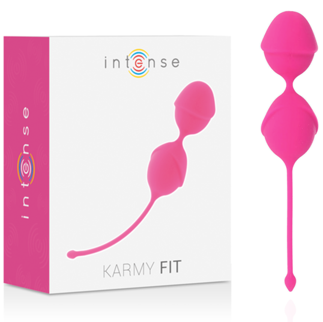 Boules de geisha vibrant silicone fuchsia — INTENSE HEALTH KEGEL