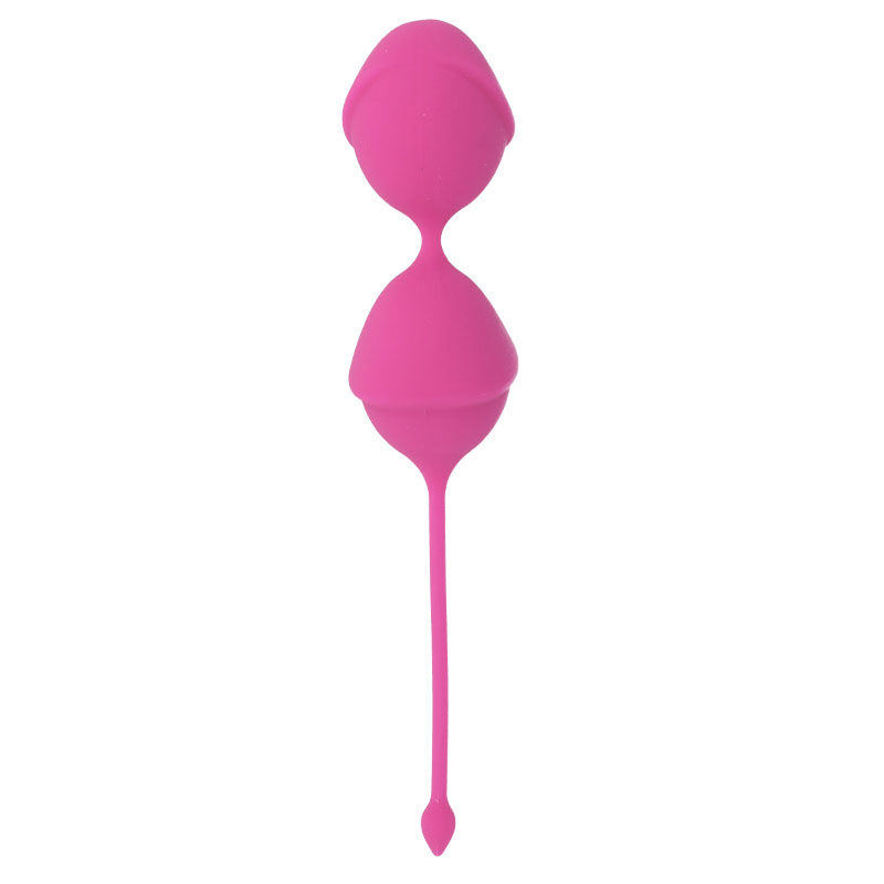 Boules de geisha vibrant silicone fuchsia — INTENSE HEALTH KEGEL