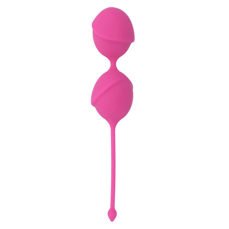 Boules de geisha vibrant silicone fuchsia — INTENSE HEALTH KEGEL