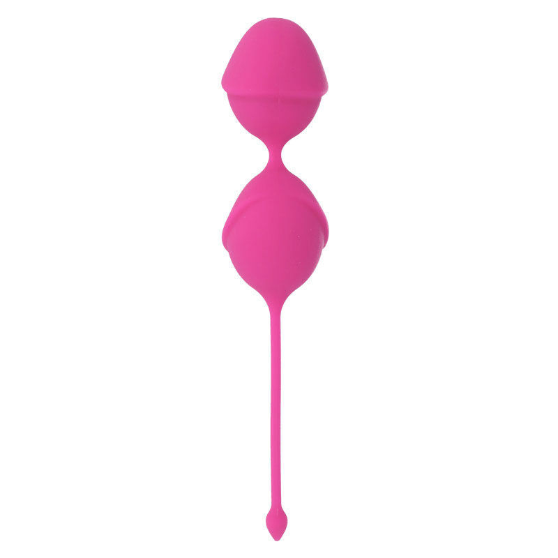 Boules de geisha vibrant silicone fuchsia — INTENSE HEALTH KEGEL
