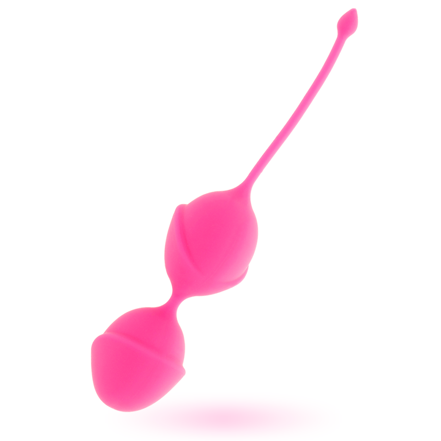 Boules de geisha vibrant silicone fuchsia — INTENSE HEALTH KEGEL