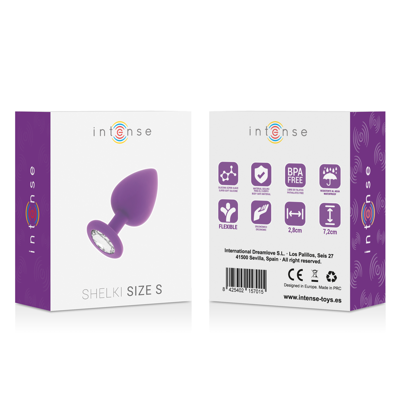 Plug anal en silicone doux lilas — INTENSE ANAL TOYS
