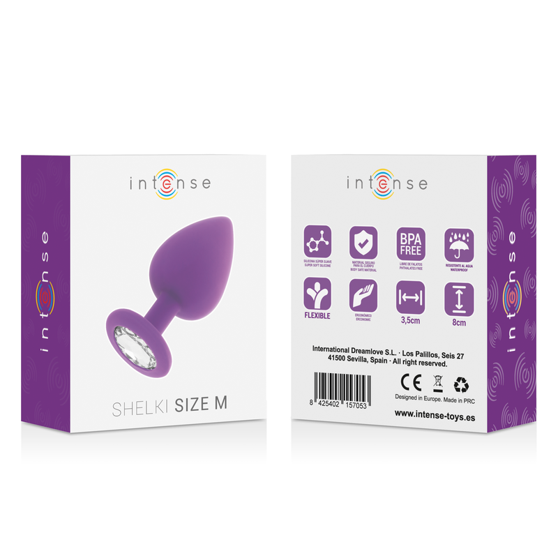 Plug anal en silicone lilas — INTENSE ANAL TOYS