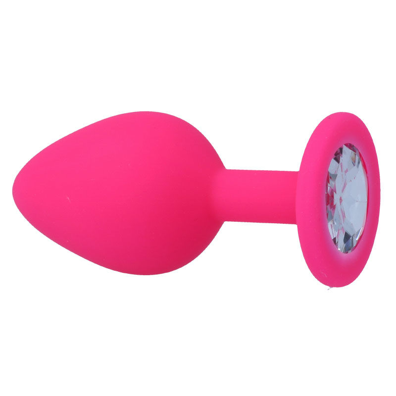 Plug anal soyeux en silicone fuchsia — INTENSE ANAL TOYS