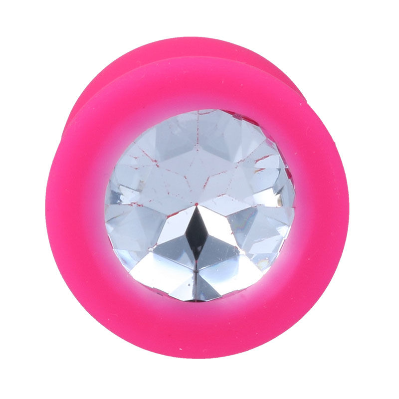Plug anal soyeux en silicone fuchsia — INTENSE ANAL TOYS