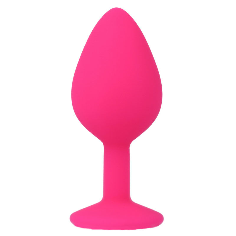 Plug anal soyeux en silicone fuchsia — INTENSE ANAL TOYS