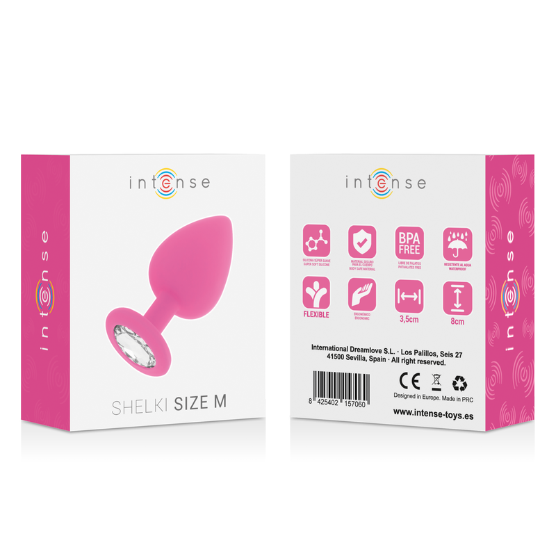 Plug anal soyeux en silicone fuchsia — INTENSE ANAL TOYS