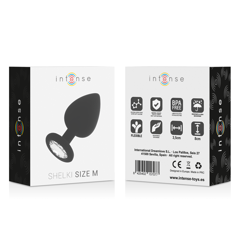 Plug anal progressif en silicone médical noir — INTENSE ANAL TOYS