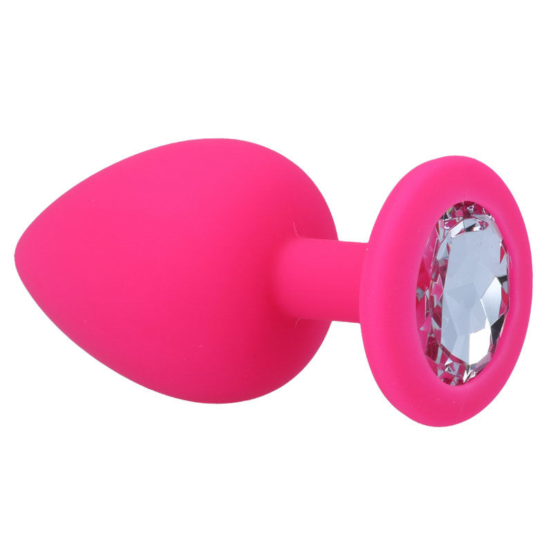 Plug anal luxueux en silicone fuchsia — INTENSE ANAL TOYS