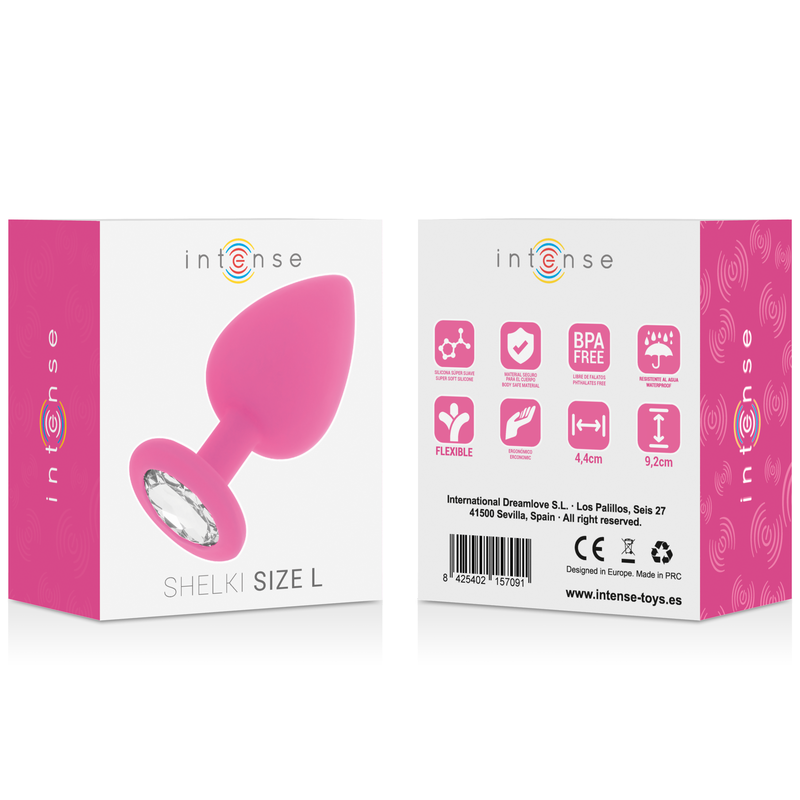 Plug anal luxueux en silicone fuchsia — INTENSE ANAL TOYS