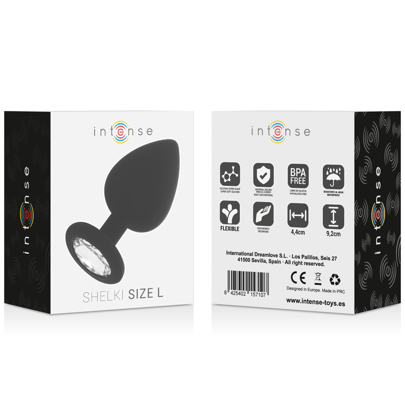 Plug anal luxueux en silicone noir — INTENSE ANAL TOYS