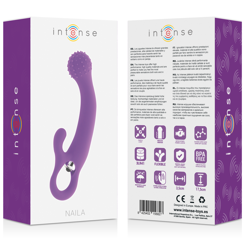 Stimulateur vibrant double action Naila — INTENSE HIGH TECH