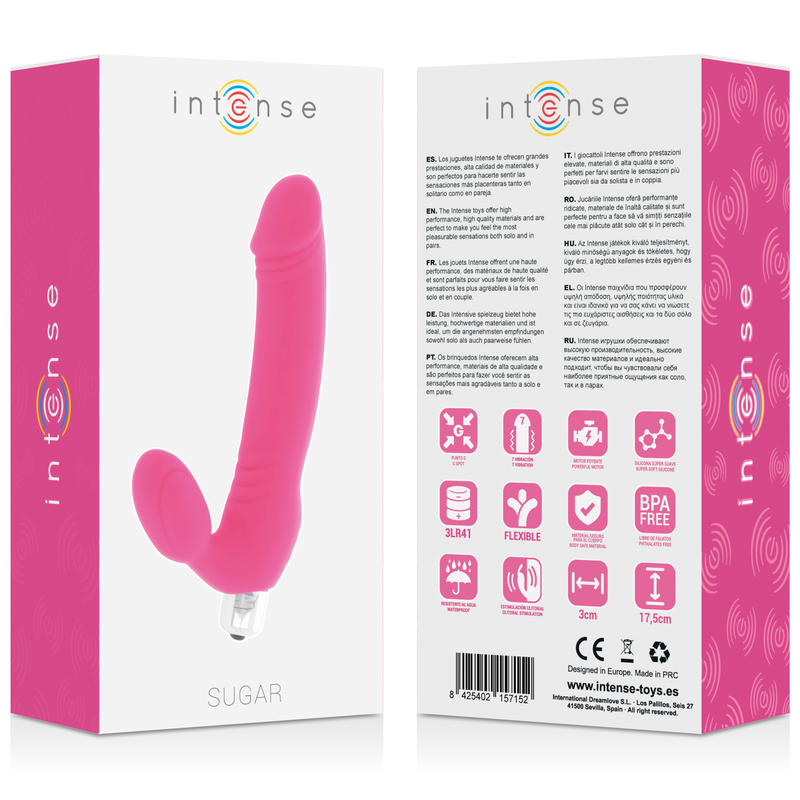 Stimulateur double action 7 modes silicone soyeux — INTENSE HIGH TECH